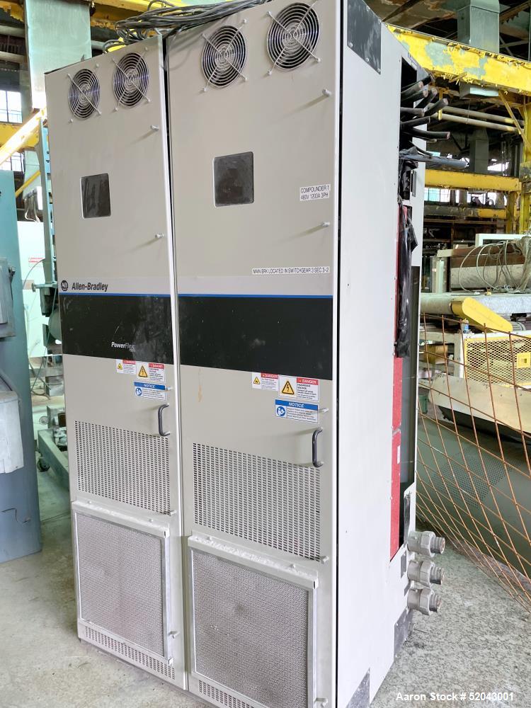 Used Twin Screw Pelletizing Line Consisting Of: (1) Krauss Maffei-Berstorff 110mm twin screw extruder, model ZE110RX56DUT, serial# 90202488, built 2008. Co-Rotating Screw Design. Approximate 56 to 1 ...