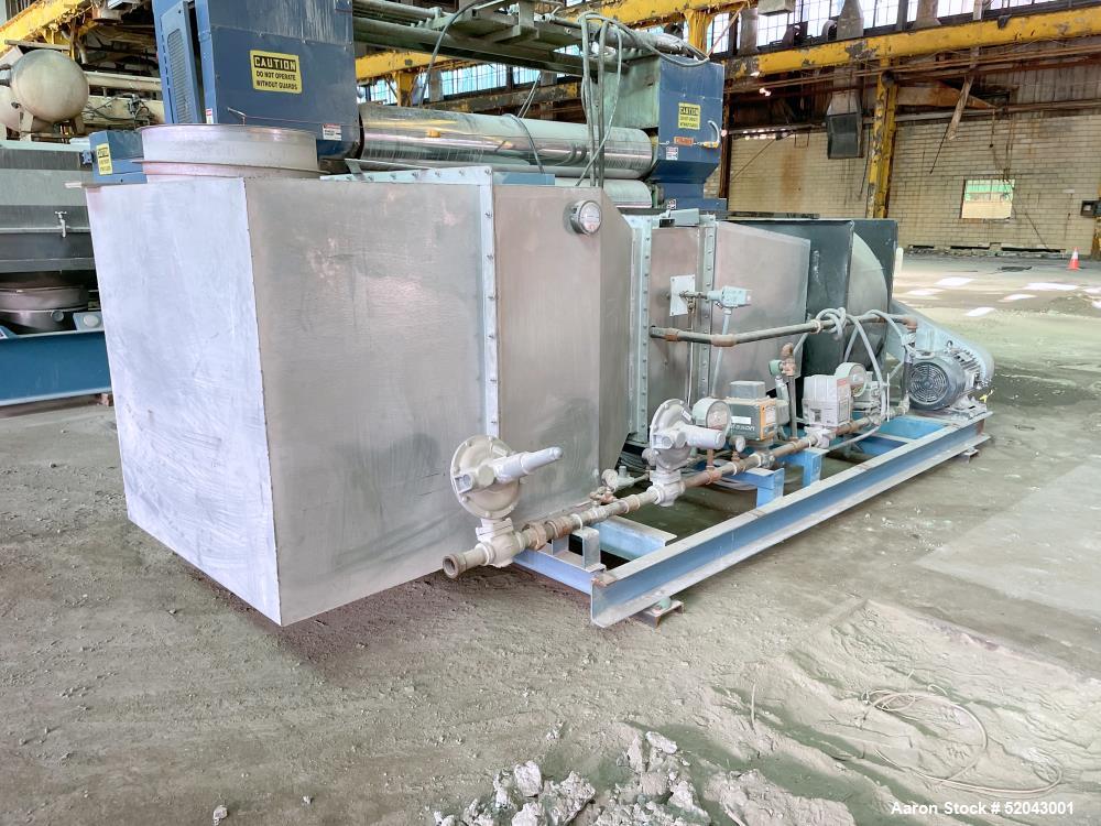 Used Twin Screw Pelletizing Line Consisting Of: (1) Krauss Maffei-Berstorff 110mm twin screw extruder, model ZE110RX56DUT, serial# 90202488, built 2008. Co-Rotating Screw Design. Approximate 56 to 1 ...