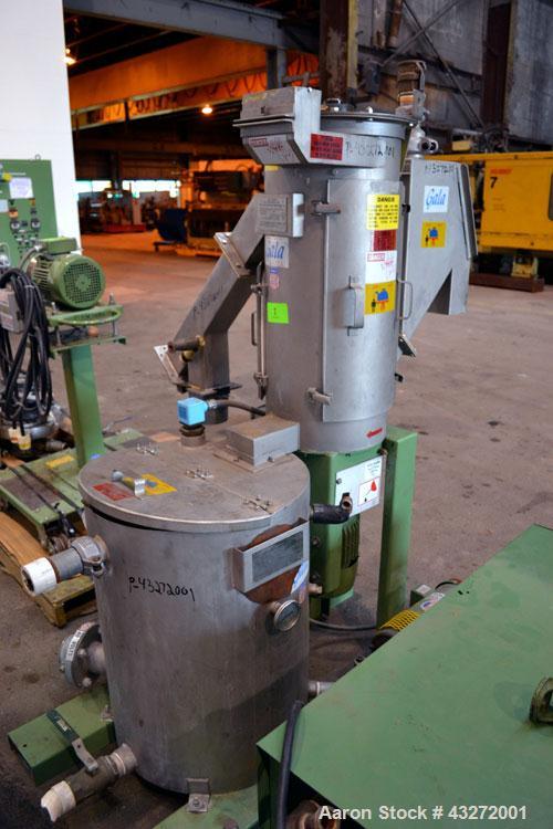Used Twin Screw Pelletizing Line Consisting Of: (1) Berstorff 40mm twin screw extruder, model ZE40/40A, serial# EO6313/58. Co-Rotating Screw Design. Approximate 40 to 1 L/D ratio. 8 barrel sections, ...