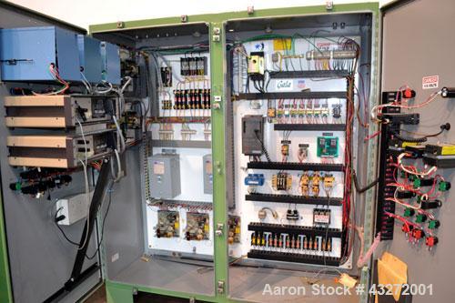 Used Twin Screw Pelletizing Line Consisting Of: (1) Berstorff 40mm twin screw extruder, model ZE40/40A, serial# EO6313/58. Co-Rotating Screw Design. Approximate 40 to 1 L/D ratio. 8 barrel sections, ...