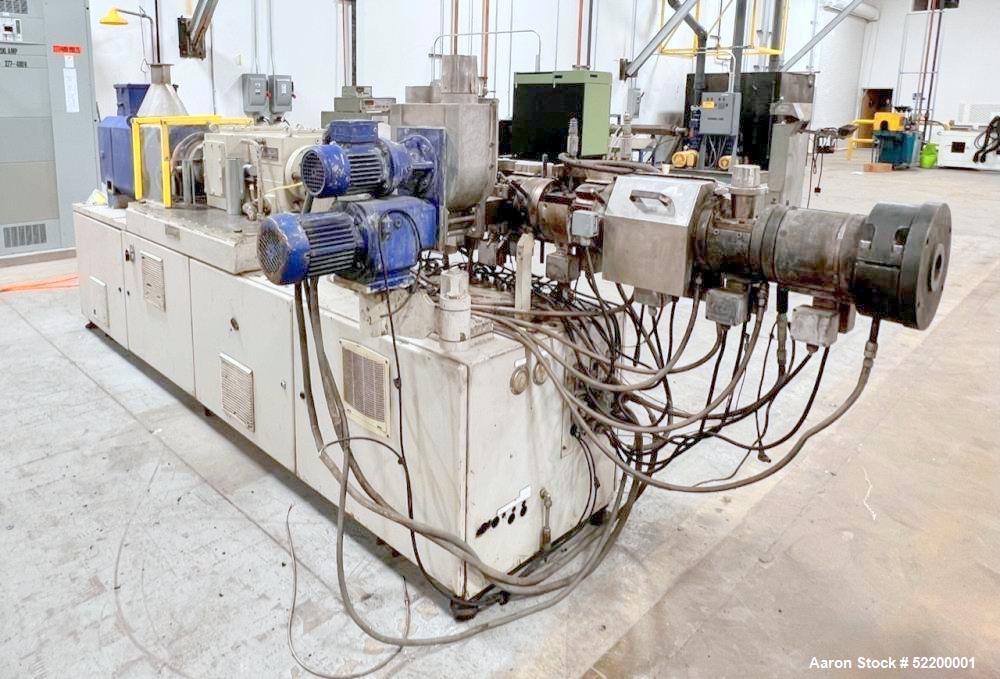 Used- 40mm Berstorff/Gala Twin Screw Pelletizing Line