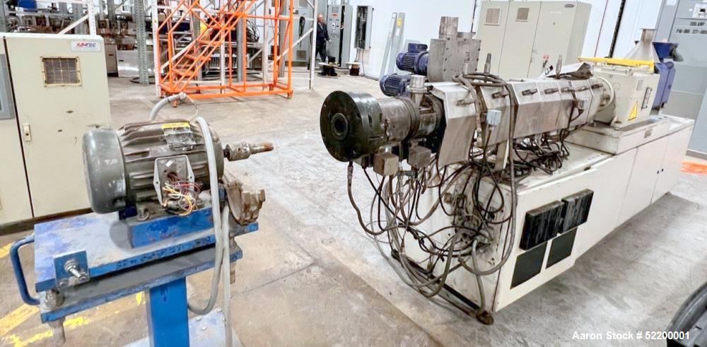 Used- 40mm Berstorff/Gala Twin Screw Pelletizing Line