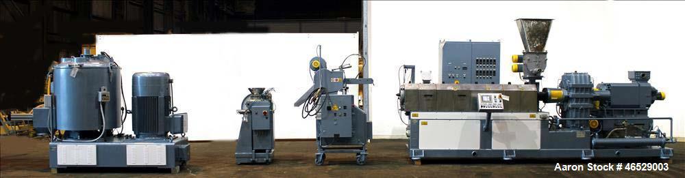 Used Comac Twin Screw Pelletizing Line