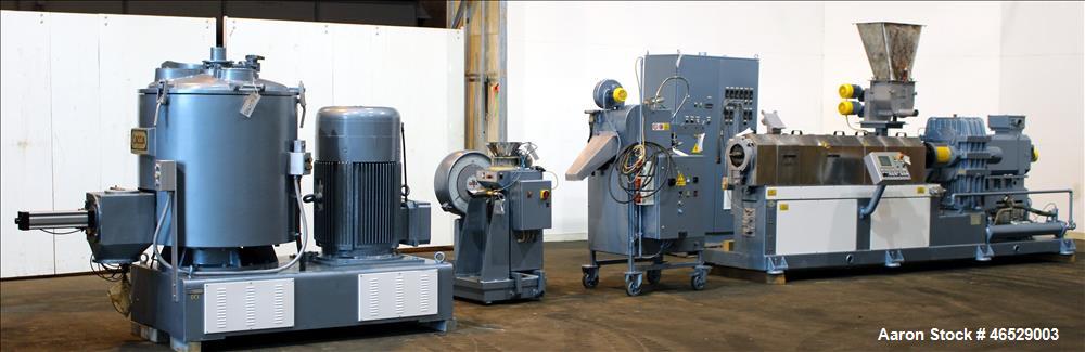 Used Comac Twin Screw Pelletizing Line