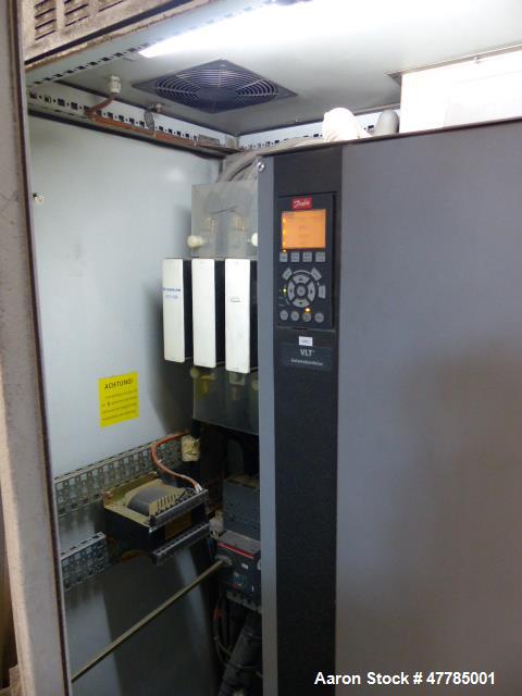 Used Twin Screw Pelletizing Line to include: Coperion STS 65 twin screw extruder, Busch Cobra NC 0250 A vacuum pump, built 1999, Brabender FW80/5 plus 200 volumetric feeder, built 2012, Kreyenborg sc...