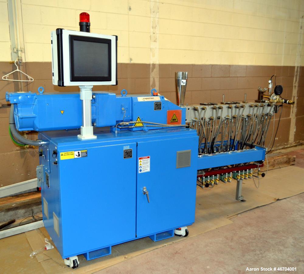 Used Coperion 25.5mm Co-Rotating Twin Screw MFG 2010 Pelletizing Line
