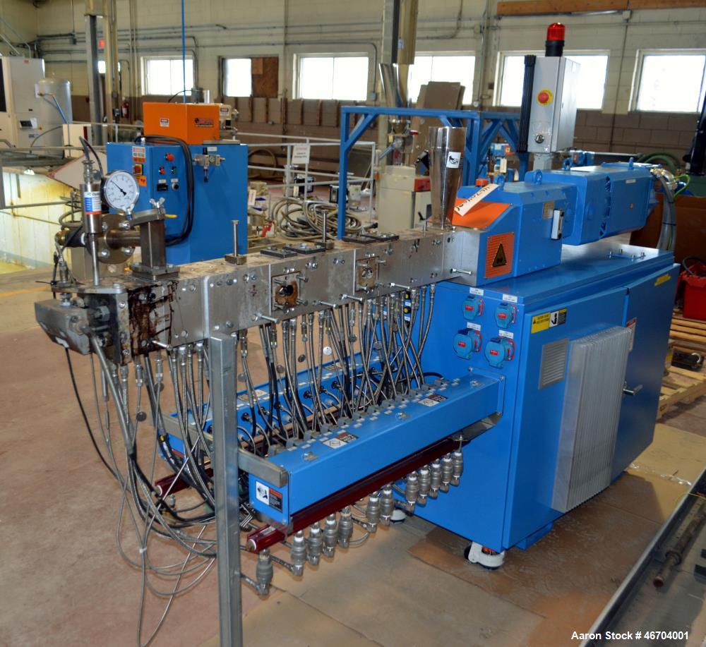 Used Coperion 25.5mm Co-Rotating Twin Screw MFG 2010 Pelletizing Line