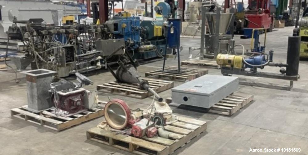 Used – Coperion 58mm Co-Rotating Mega Compounder with Gala Underwater Pelletizer