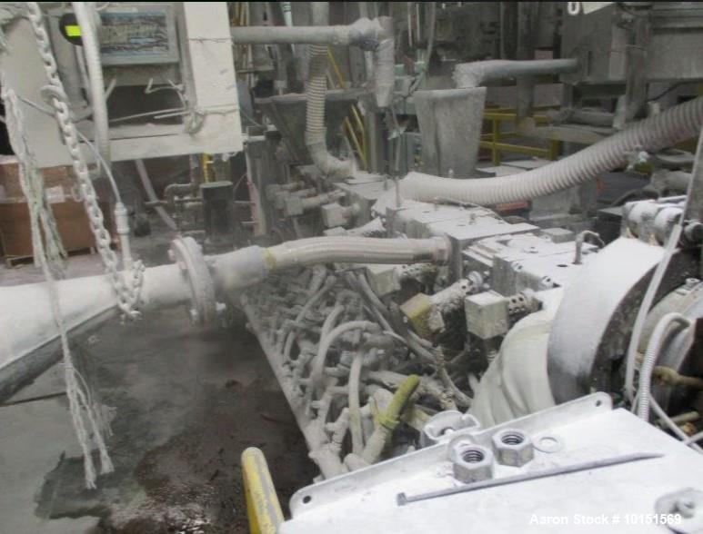 Used – Coperion 58mm Co-Rotating Mega Compounder with Gala Underwater Pelletizer