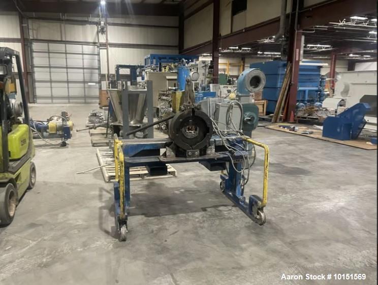 Used – Coperion 58mm Co-Rotating Mega Compounder with Gala Underwater Pelletizer