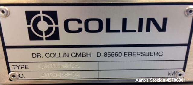 Used- Dr. Collin Twin Screw Pelletizing Line