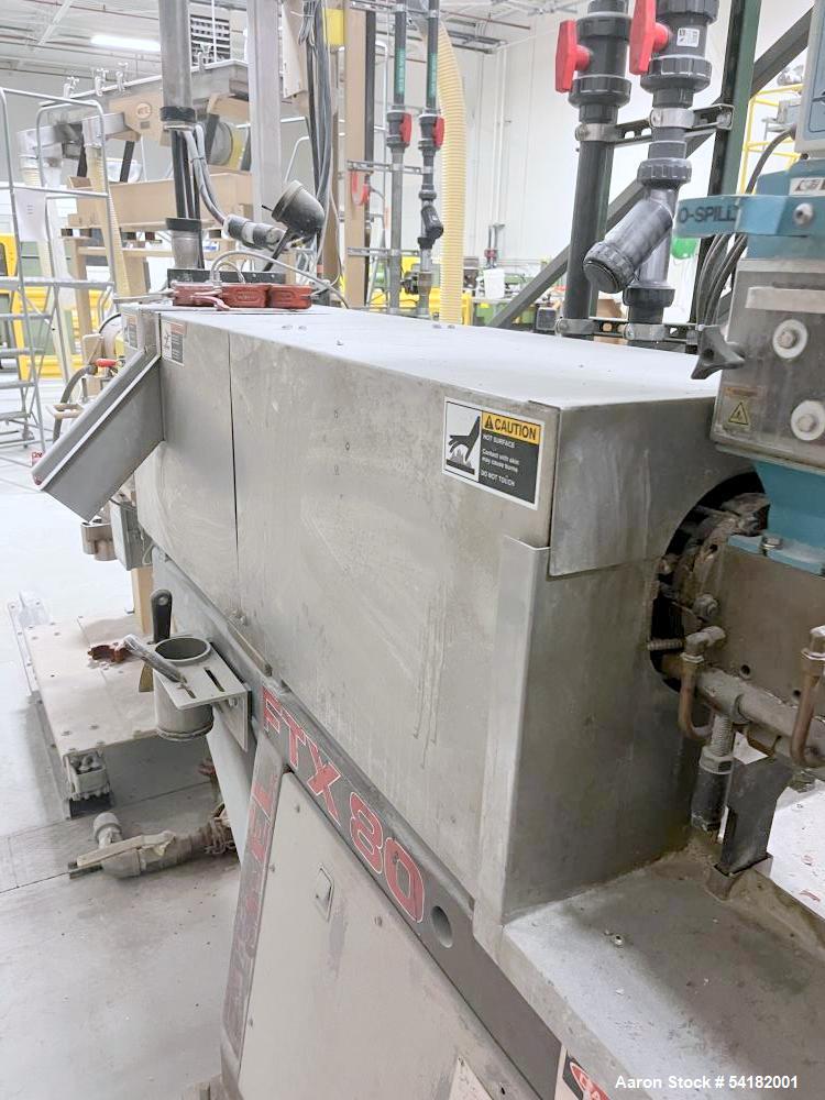 Buy Used Farrel Co-Rotating Twin Screw Extruder with Gala & Acrison Feeder