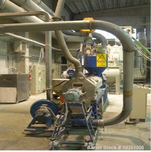 Used- Industrie Generali 130-22D PVC Compounds Extrusion Line, maximum output 1543 lbs (700 kg/hour). Comprising of: (1) Ind...