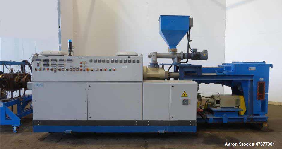 Used Krauss Maffei K.M. 120 mm Twin Screw Extruder