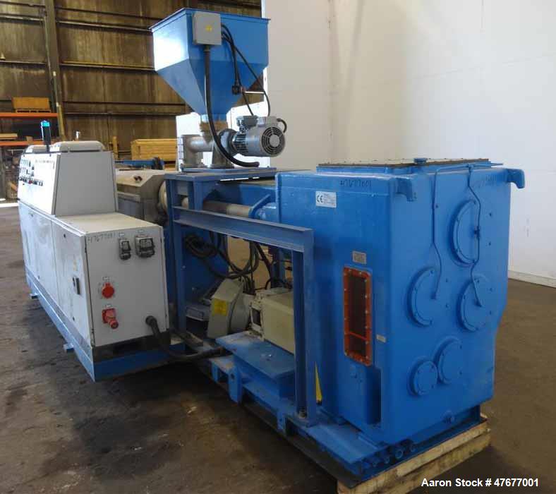 Used Krauss Maffei K.M. 120 mm Twin Screw Extruder