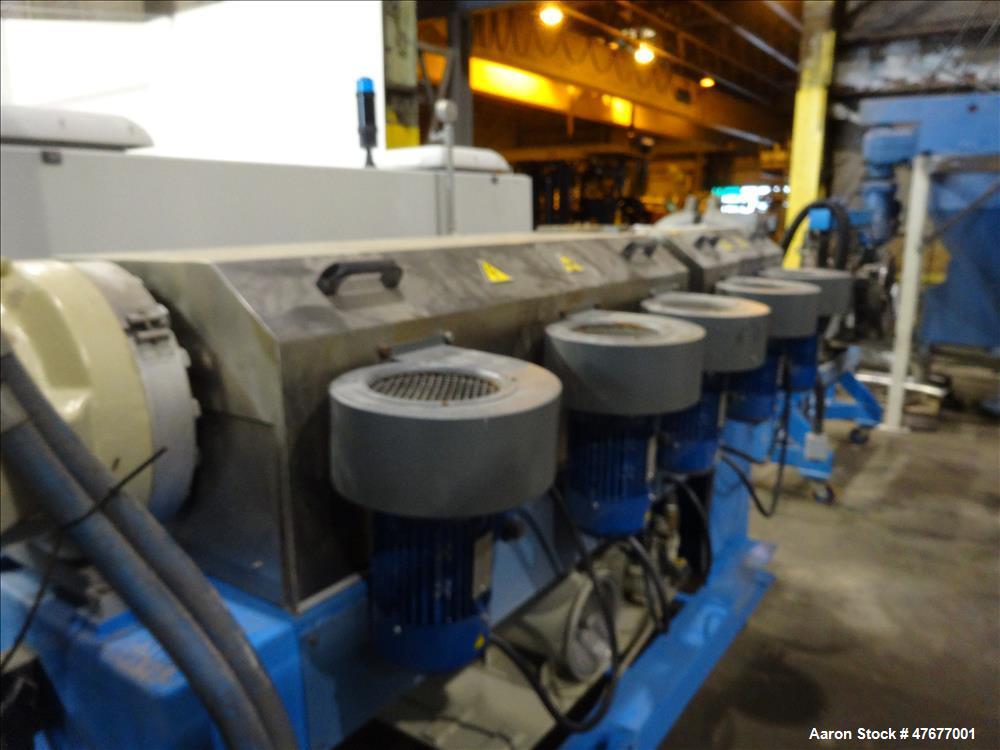 Used Krauss Maffei K.M. 120 mm Twin Screw Extruder