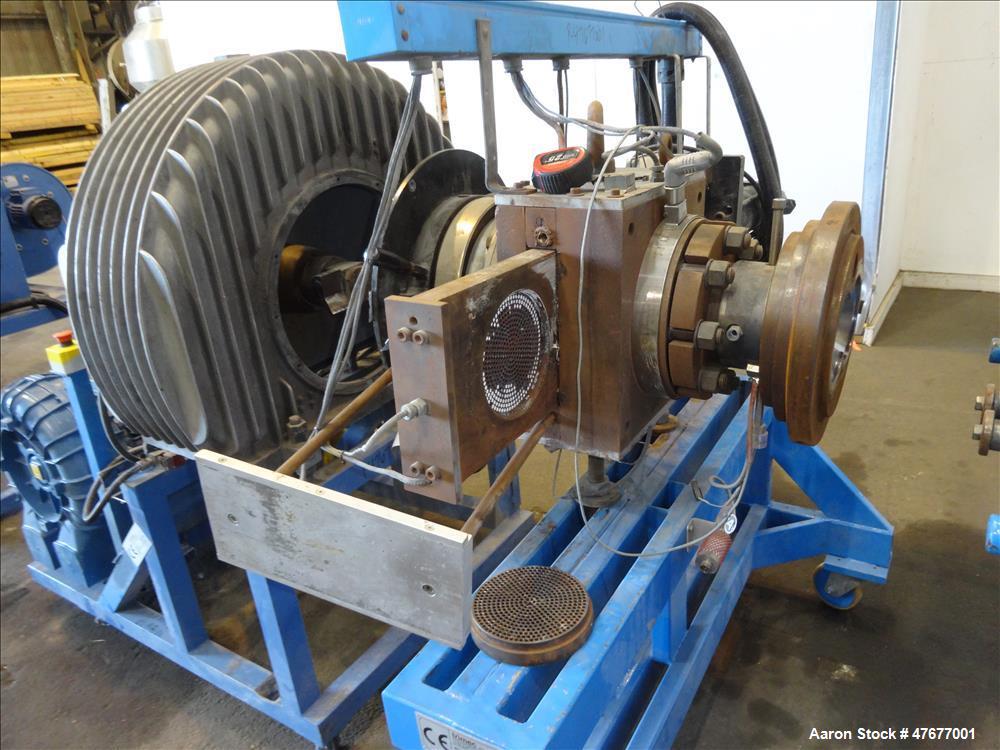 Used Krauss Maffei K.M. 120 mm Twin Screw Extruder