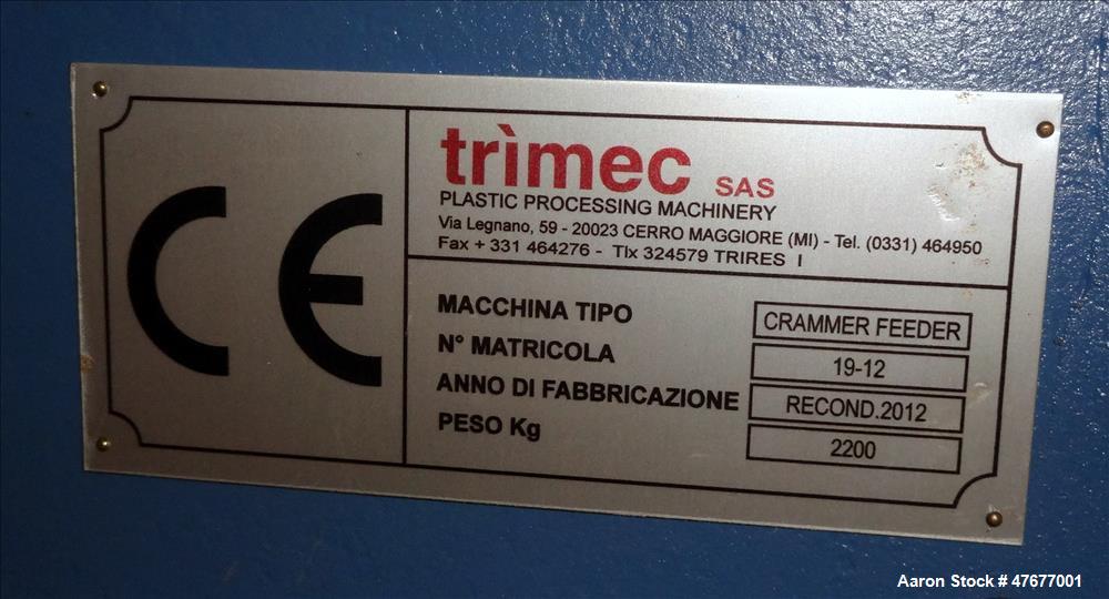 Used Krauss Maffei K.M. 120 mm Twin Screw Extruder