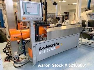 Used Leistritz Twin Screw Extrusion System