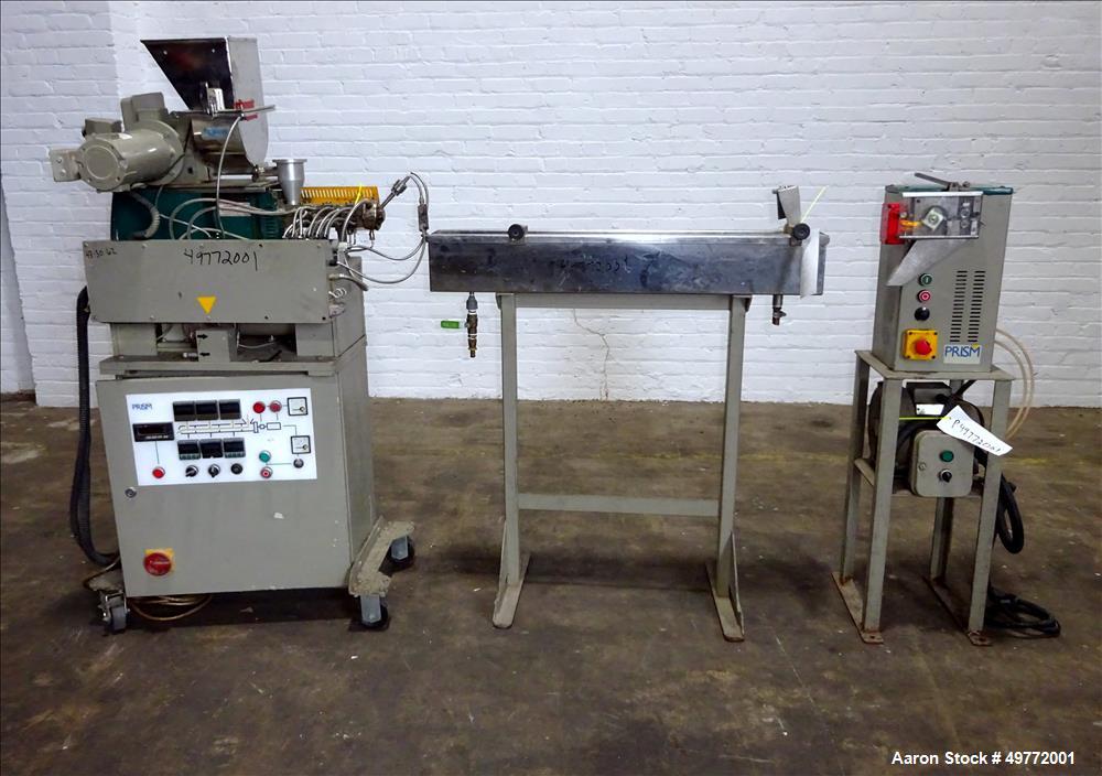 Used Prism Twin Screw Co-Rotating Extrusion Pelletizing Line