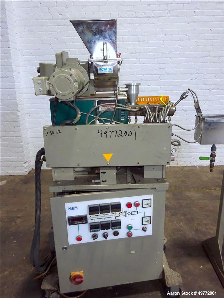 Used Prism Twin Screw Co-Rotating Extrusion Pelletizing Line