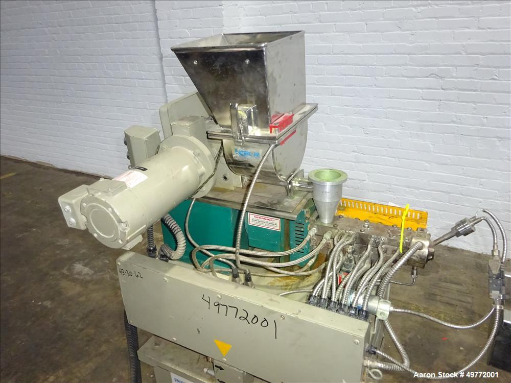 Used Prism Twin Screw Co-Rotating Extrusion Pelletizing Line
