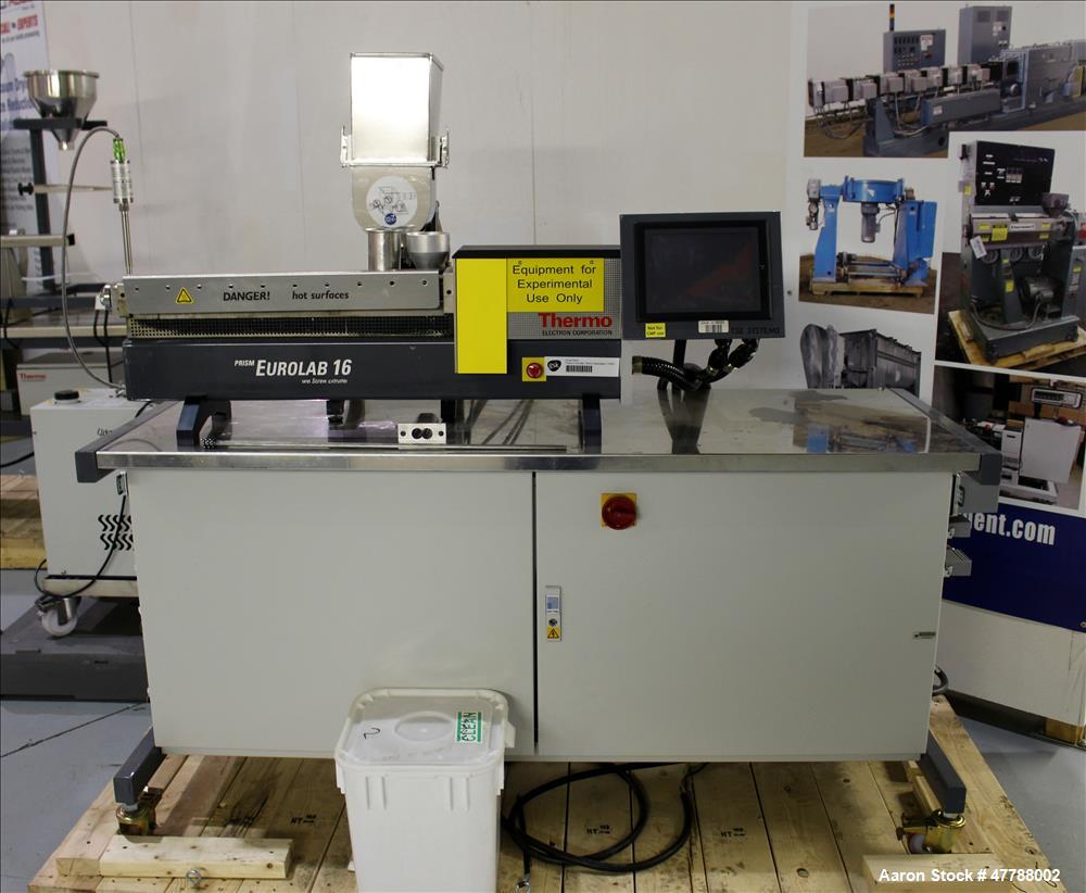 Used Thermo Electron Twin Screw Pelletizing Lab Line,