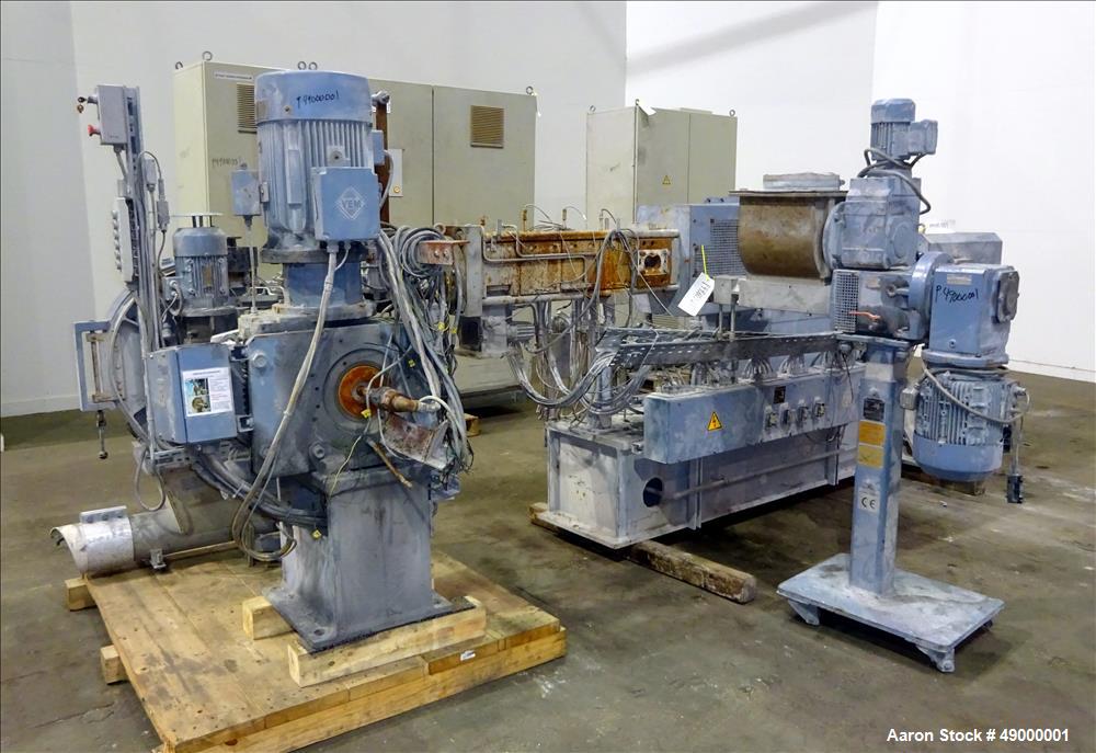 Used Krupp-Werner & Pfleiderer Twin Screw PVC Compounding Line.