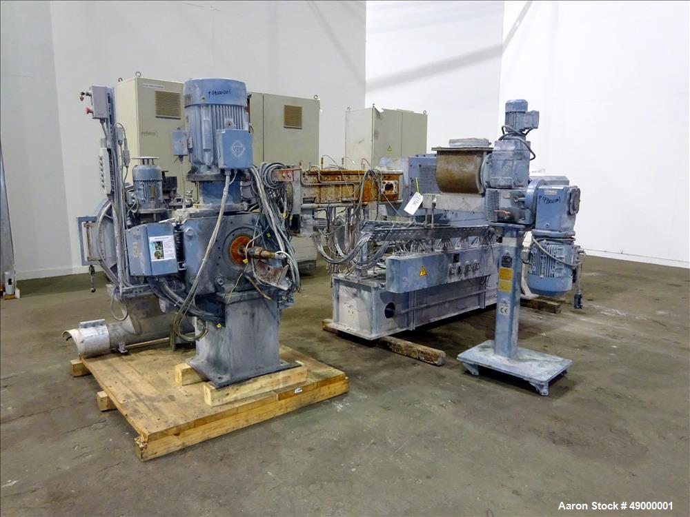 Used Krupp-Werner & Pfleiderer Twin Screw PVC Compounding Line.