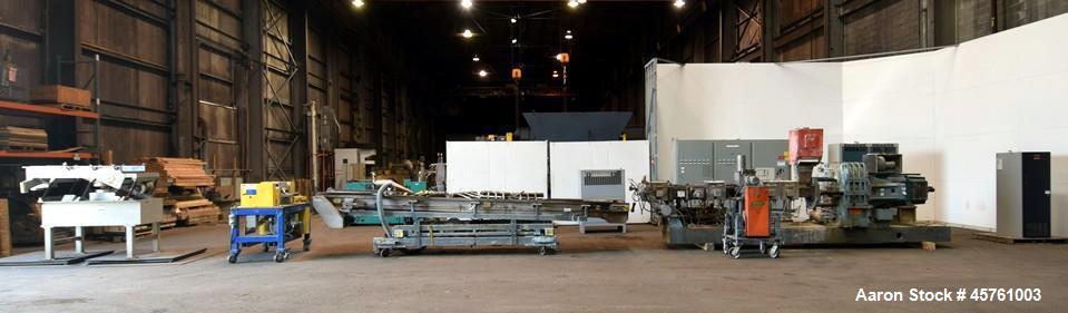 Used Werner & Pfleiderer Twin Screw Pelletizing Line
