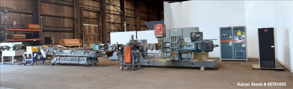 Used Werner & Pfleiderer Twin Screw Pelletizing Line