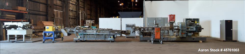Used Werner & Pfleiderer Twin Screw Pelletizing Line