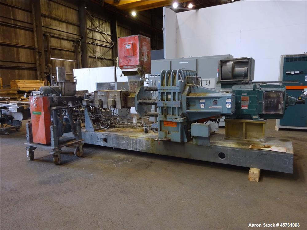 Used Werner & Pfleiderer Twin Screw Pelletizing Line