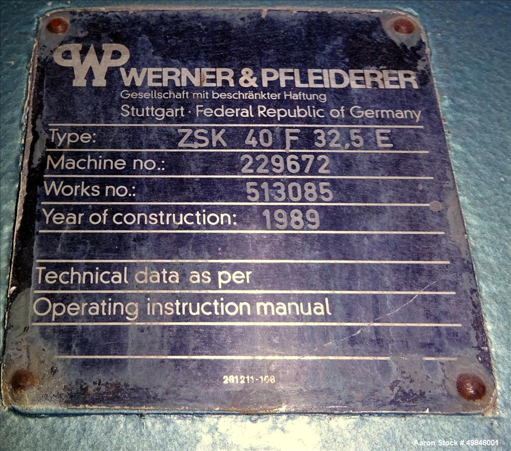 Used Twin Screw Pelletizing Line.