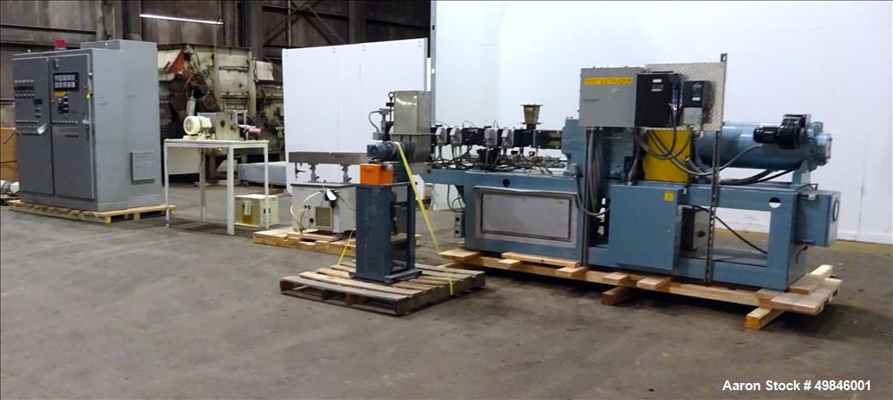 Used Twin Screw Pelletizing Line.