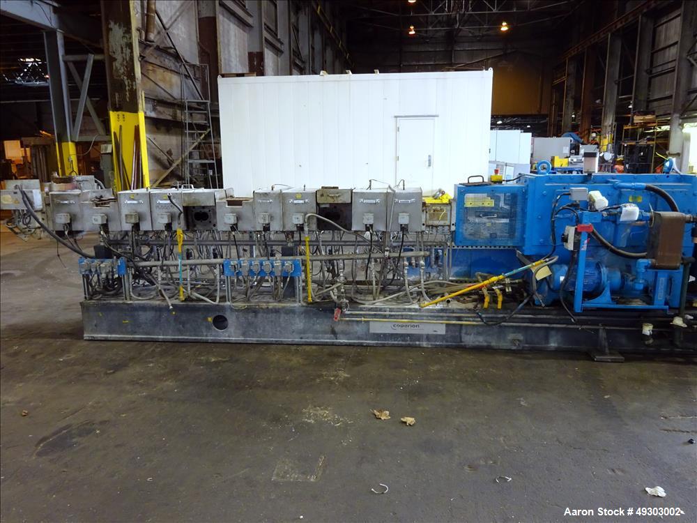 Used Werner & Pfleiderer Twin Screw Pelletizing Line, ZSK 70mm Mega Plus.