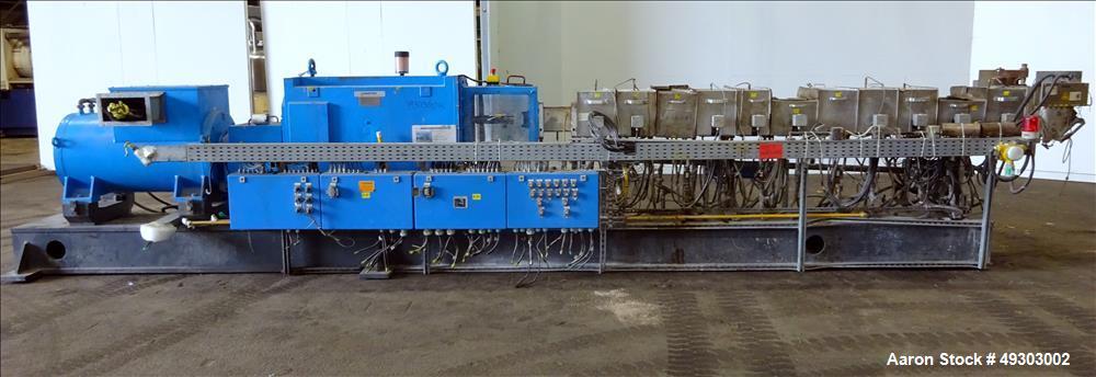 Used- Werner & Pfleiderer Twin Screw Pelletizing Line, ZSK 70mm Mega Plus.