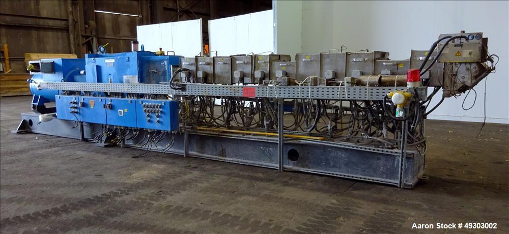 Used Werner & Pfleiderer Twin Screw Pelletizing Line, ZSK 70mm Mega Plus.