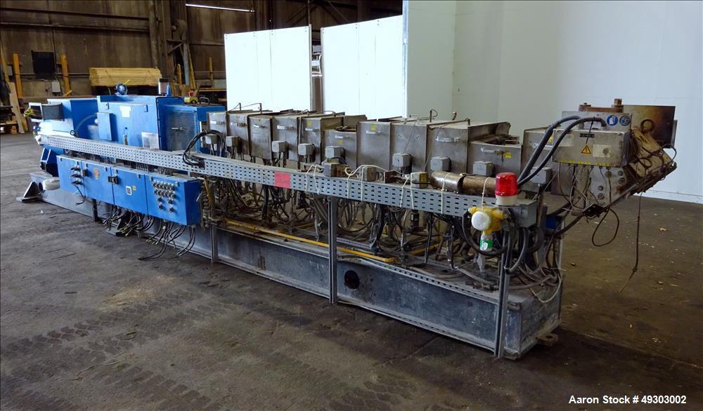 Used- Werner & Pfleiderer Twin Screw Pelletizing Line, ZSK 70mm Mega Plus.