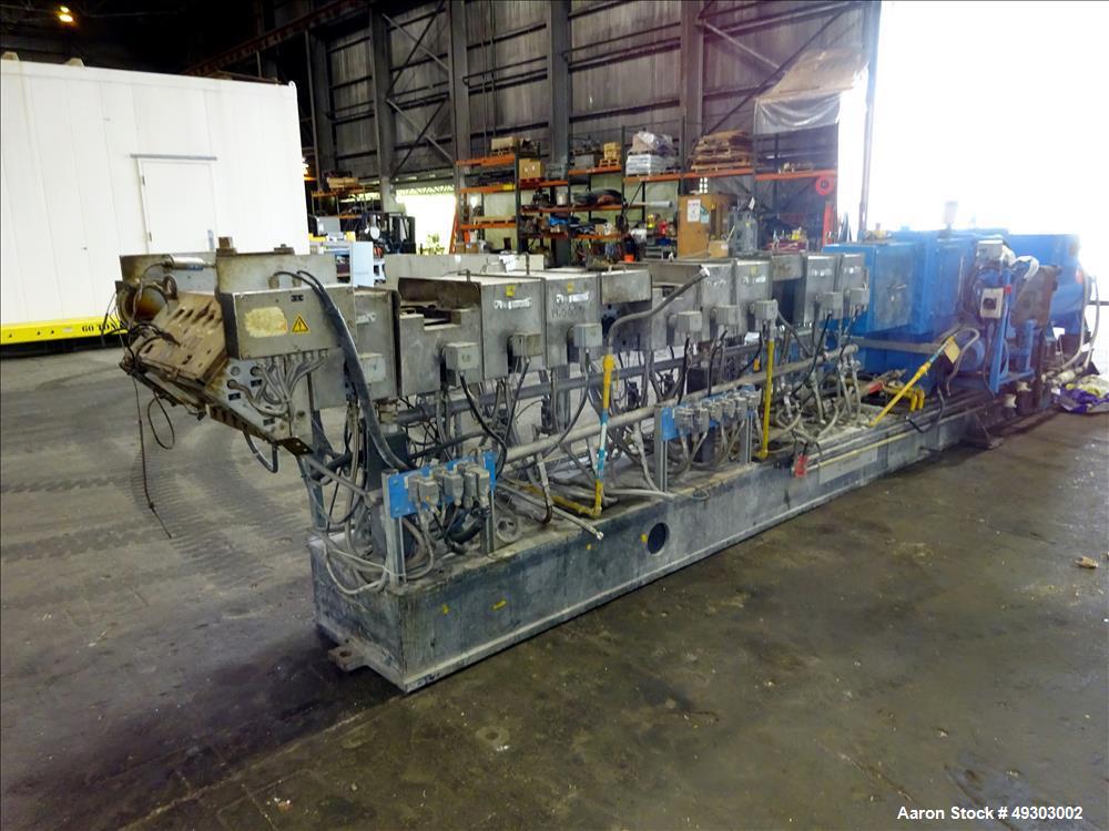 Used Werner & Pfleiderer Twin Screw Pelletizing Line, ZSK 70mm Mega Plus.