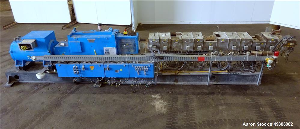 Used- Werner & Pfleiderer Twin Screw Pelletizing Line, ZSK 70mm Mega Plus.