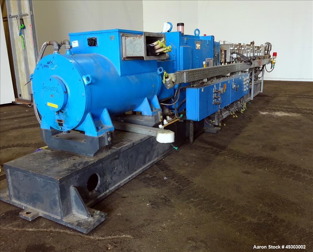 Used Werner & Pfleiderer Twin Screw Pelletizing Line, ZSK 70mm Mega Plus.
