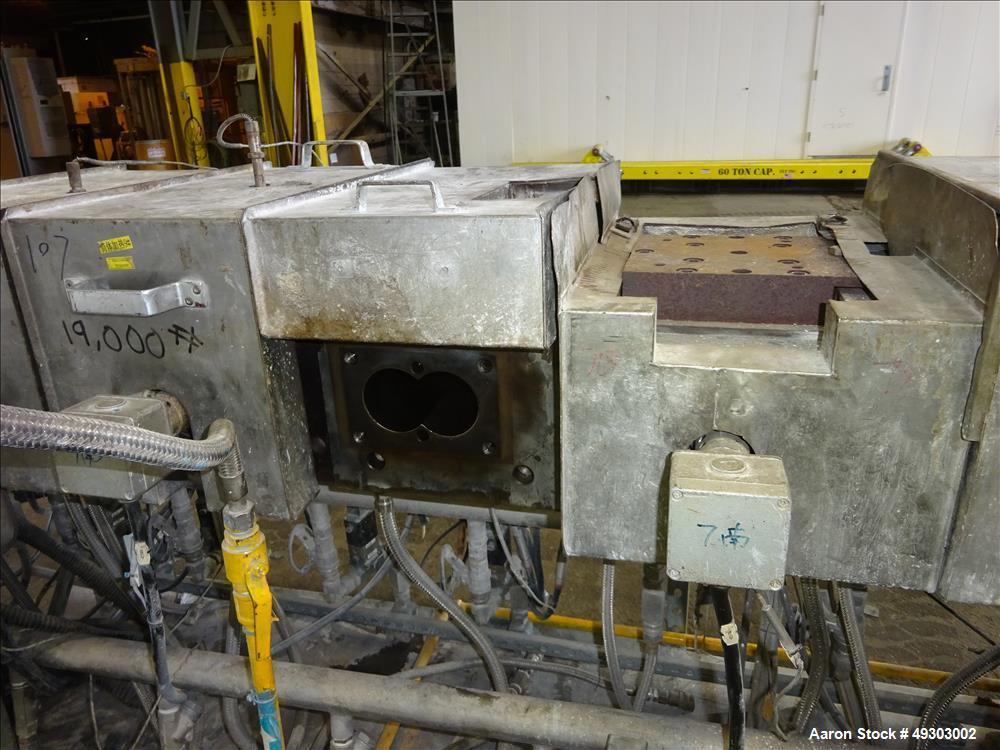Used Werner & Pfleiderer Twin Screw Pelletizing Line, ZSK 70mm Mega Plus.
