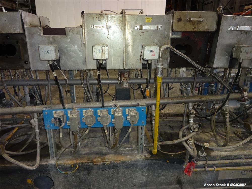 Used Werner & Pfleiderer Twin Screw Pelletizing Line, ZSK 70mm Mega Plus.