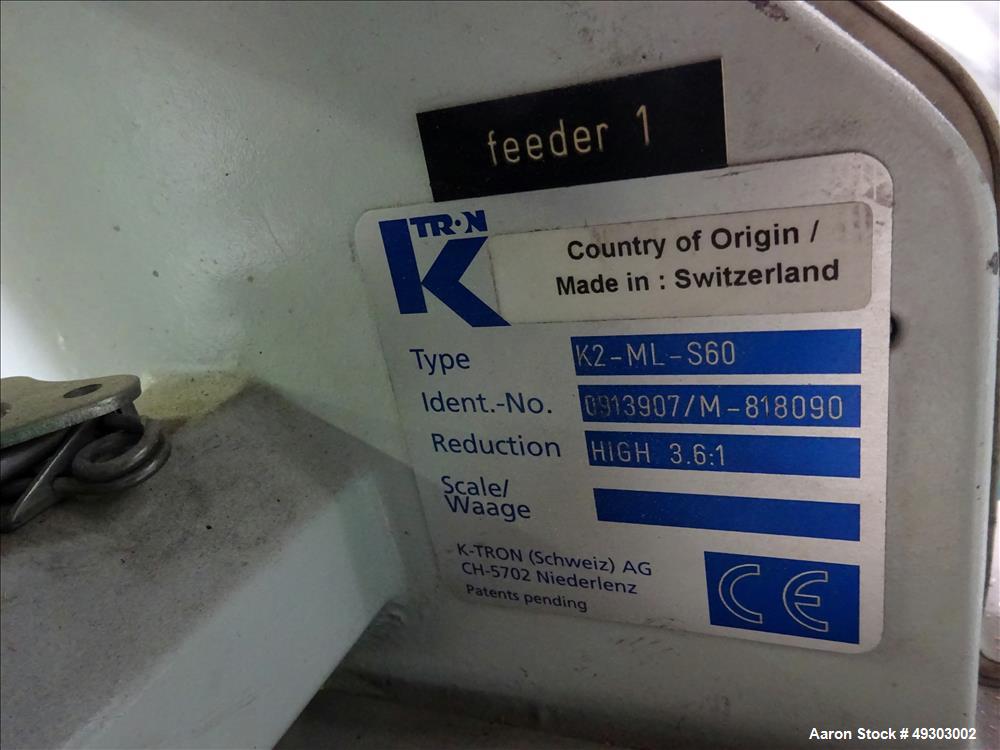 Used Werner & Pfleiderer Twin Screw Pelletizing Line, ZSK 70mm Mega Plus.