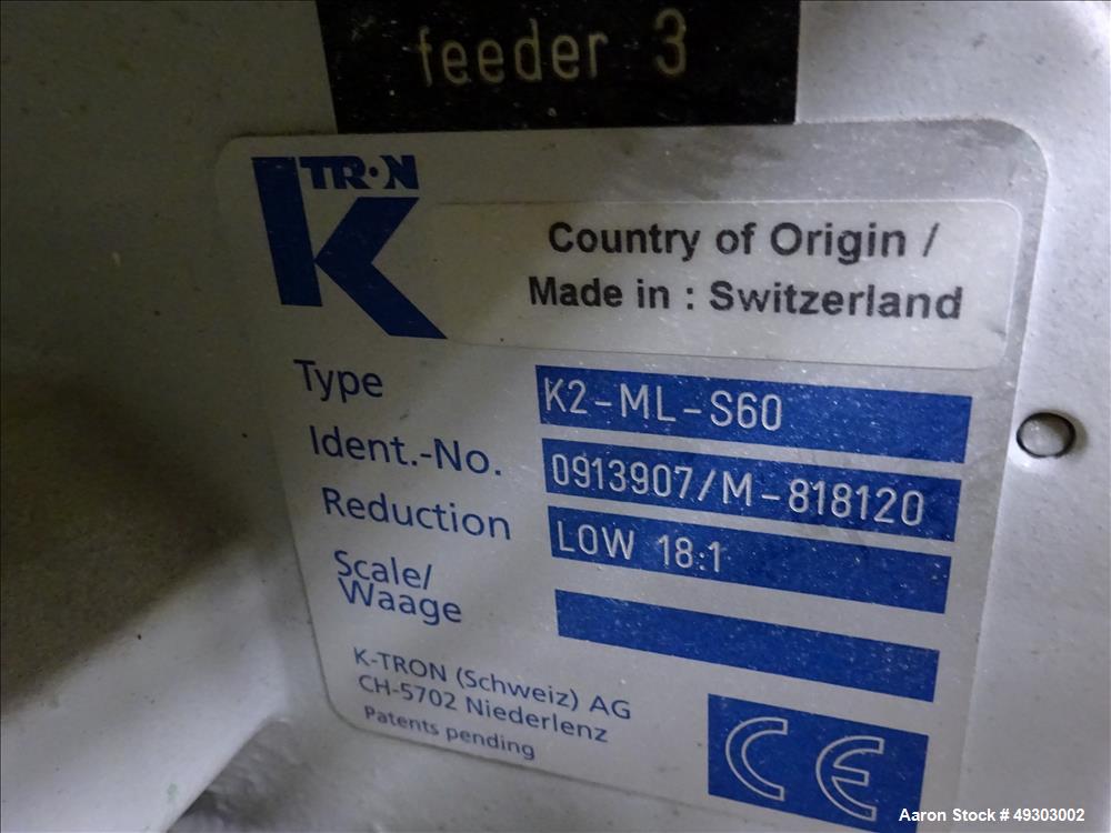 Used- Werner & Pfleiderer Twin Screw Pelletizing Line, ZSK 70mm Mega Plus.