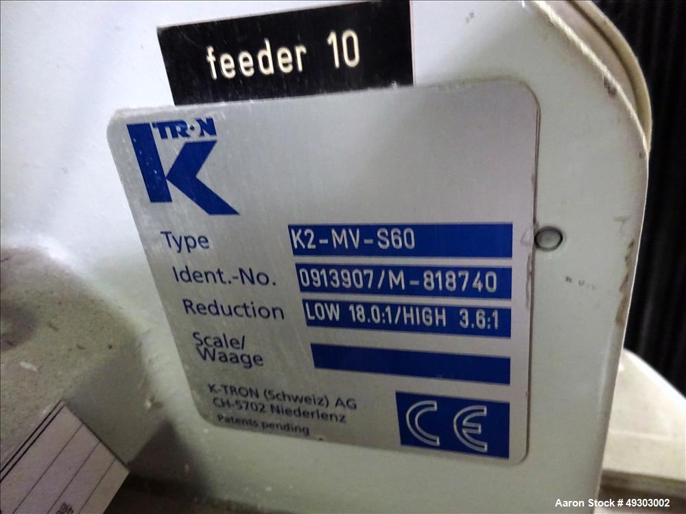 Used Werner & Pfleiderer Twin Screw Pelletizing Line, ZSK 70mm Mega Plus.