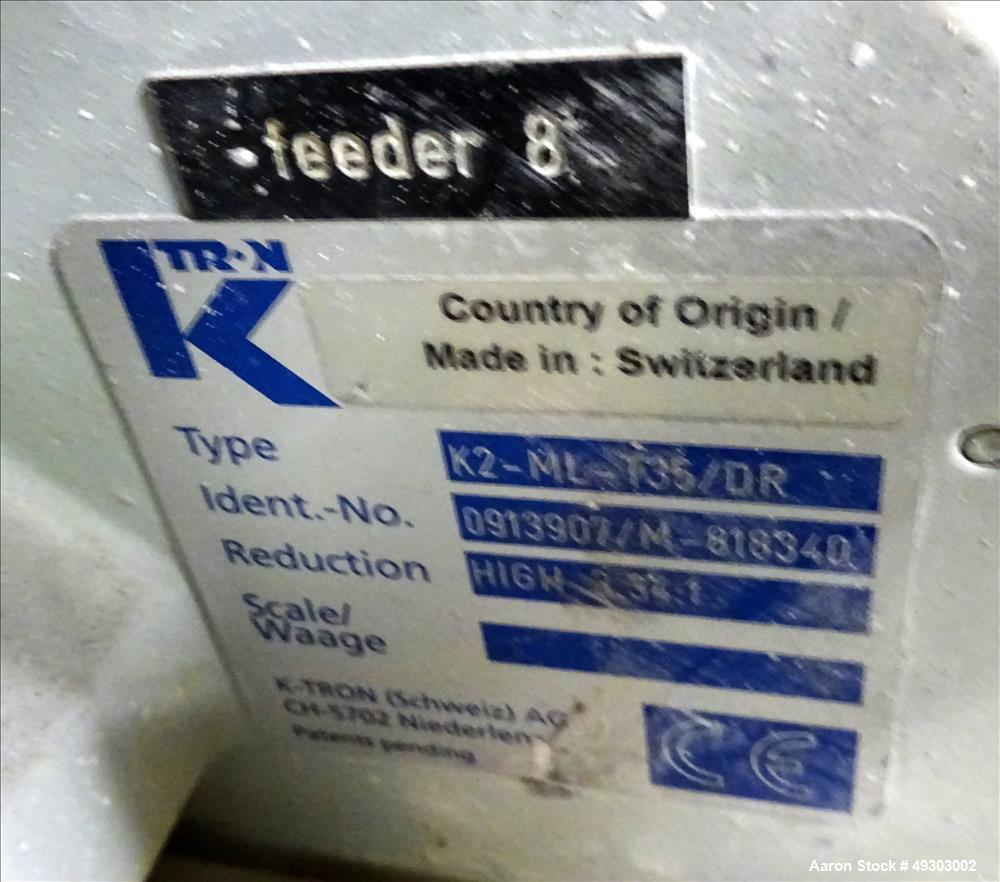 Used Werner & Pfleiderer Twin Screw Pelletizing Line, ZSK 70mm Mega Plus.