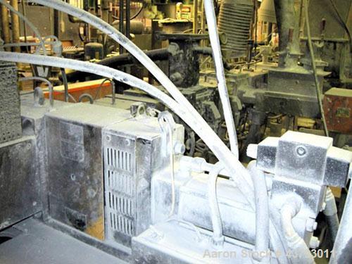Used Werner & Pfleiderer 70mm Twin Screw Extruder, Type ZSK-70. Co-Rotating screw design. Approximate 52 to 1 L/D ratio. 300 hp motor, rpm 1750/1900, 500 volt, arm amps 473. Gear 12-2 x 1750 NM P-167...