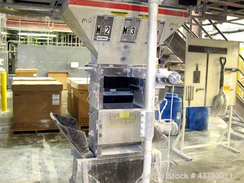 Used Werner & Pfleiderer 70mm Twin Screw Extruder, Type ZSK-70. Co-Rotating screw design. Approximate 52 to 1 L/D ratio. 300 hp motor, rpm 1750/1900, 500 volt, arm amps 473. Gear 12-2 x 1750 NM P-167...